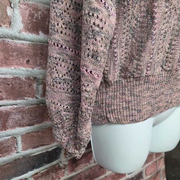 Vintage Women's DAVIDSON'S Long Sleeves Knit V Neck Sweater Medium - Picture 4 of 7